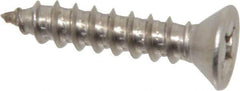 Value Collection - #14 Flat Head Phillips Sheet Metal Screw - Stainless Steel, 1-1/4" OAL, ASME B18.6.3, Grade 18-8 - Industrial Tool & Supply
