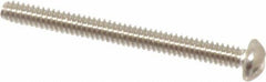 Value Collection - #4-40 UNC, 1-1/4" Length Under Head Slotted Drive Machine Screw - Round Head, Grade 18-8 Stainless Steel, Uncoated, Without Washer - Industrial Tool & Supply