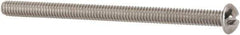 Value Collection - #8-32 UNC, 2-1/2" Length Under Head Slotted Drive Machine Screw - Round Head, Grade 18-8 Stainless Steel, Uncoated, Without Washer - Industrial Tool & Supply