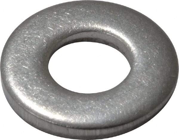 Value Collection - #10 Screw, Grade 18-8 Stainless Steel Standard Flat Washer - 7/32" ID x 1/2" OD, 0.049" Thick - Industrial Tool & Supply
