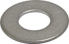 Value Collection - 1/2" Screw, Grade 18-8 Stainless Steel Standard Flat Washer - 17/32" ID x 1-1/16" OD, 0.095" Thick - Industrial Tool & Supply