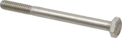 Value Collection - 1/4-20 UNC, 3" Length Under Head Hex Head Cap Screw - Grade 18-8 Stainless Steel, 7/16" Hex - Industrial Tool & Supply