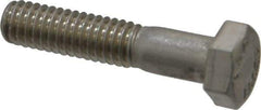 Value Collection - 5/16-18 UNC, 1-1/2" Length Under Head Hex Head Cap Screw - Grade 18-8 Stainless Steel, 1/2" Hex - Industrial Tool & Supply