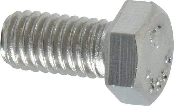 Value Collection - 3/8-16 UNC, 3/4" Length Under Head Hex Head Cap Screw - Grade 18-8 Stainless Steel, 9/16" Hex - Industrial Tool & Supply