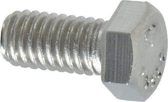 Value Collection - 3/8-16 UNC, 3/4" Length Under Head Hex Head Cap Screw - Grade 18-8 Stainless Steel, 9/16" Hex - Industrial Tool & Supply