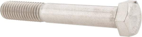 Value Collection - 1/2-13 UNC, 3-1/2" Length Under Head Hex Head Cap Screw - Grade 18-8 Stainless Steel, 3/4" Hex - Industrial Tool & Supply