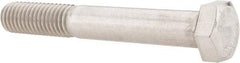 Value Collection - 1/2-13 UNC, 3-1/2" Length Under Head Hex Head Cap Screw - Grade 18-8 Stainless Steel, 3/4" Hex - Industrial Tool & Supply