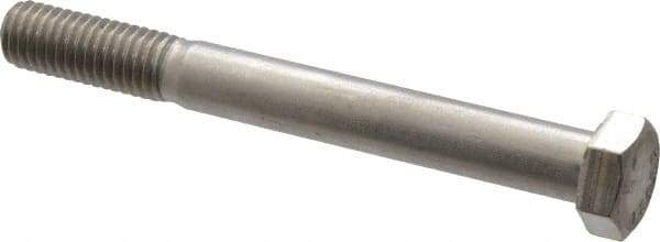 Value Collection - 1/2-13 UNC, 4-1/2" Length Under Head Hex Head Cap Screw - Grade 18-8 Stainless Steel, 3/4" Hex - Industrial Tool & Supply
