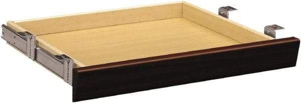 Hon - Laminate Center Drawer Desk - 22" Wide x 15-3/8" Deep x 2-1/2" High, Mahogany - Industrial Tool & Supply