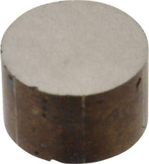 Eclipse - 0.689" Diam x 0.43" High, 0.4Lb Max Capacity Alnico Disc Magnet - 2 Poles, 1022°F Max Operating Temp, Uncoated - Industrial Tool & Supply