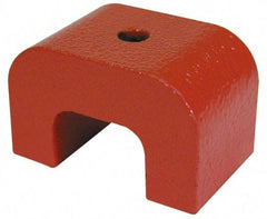 Eclipse - 1/4" Hole Diam, 2-7/16" Overall Width, 15/16" Deep, 2" High, Alnico Power Magnets - 1,022°Fahrenheit Max Operating Temp - Industrial Tool & Supply