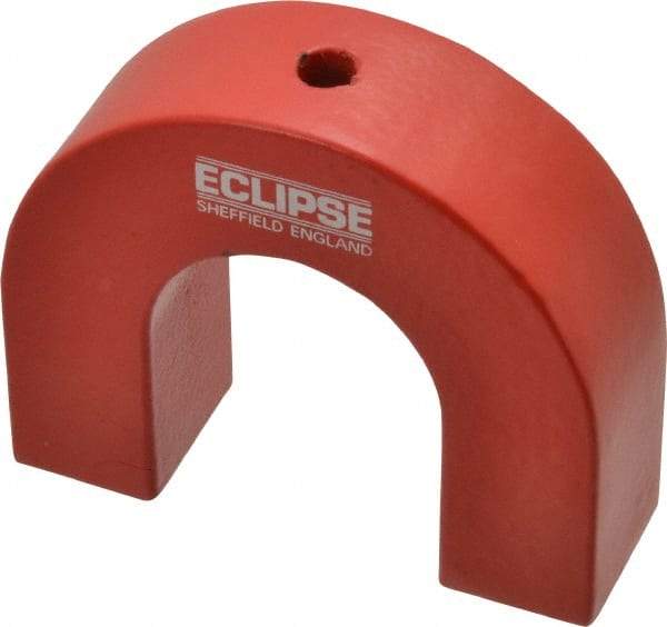 Eclipse - 1/4" Hole Diam, 3" Overall Width, 15/16" Deep, 2-1/2" High, Alnico Power Magnets - 1,022°Fahrenheit Max Operating Temp - Industrial Tool & Supply