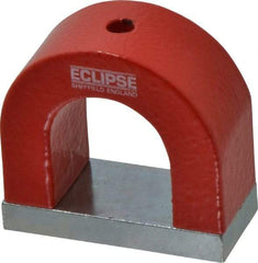 Eclipse - 3/16" Hole Diam, 2-3/16" Overall Width, 15/16" Deep, 1-13/16" High, Alnico Power Magnets - 1,022°Fahrenheit Max Operating Temp - Industrial Tool & Supply