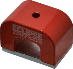 Eclipse - 1 Hole, 3/16" Hole Diam, 1" Overall Width, 1-37/64" Deep, 1" High, Alnico Power Magnets - 0.39" Pole Width, 550°C Max Operating Temp, Grade 5 Alnico - Industrial Tool & Supply