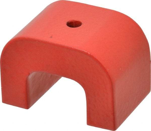 Eclipse - 1 Hole, 3/16" Hole Diam, 1-3/16" Overall Width, 1-49/64" Deep, 1-3/16" High, Alnico Power Magnets - 0.44" Pole Width, 550°C Max Operating Temp, Grade 5 Alnico - Industrial Tool & Supply