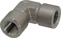 Ham-Let - 1/4" Grade 316 Stainless Steel Pipe 90° Female Elbow - FNPT x FNPT End Connections, 6,200 psi - Industrial Tool & Supply