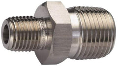 Ham-Let - 3/4 x 1/2" Internal Brass Reducer Nipple - 3600 PSI, MNPT x MNPT - Industrial Tool & Supply