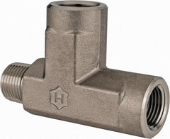 Ham-Let - 3/8" Grade 316 Stainless Steel Pipe Street Tee - MNPT x FNPT x FNPT End Connections, 5,000 psi - Industrial Tool & Supply