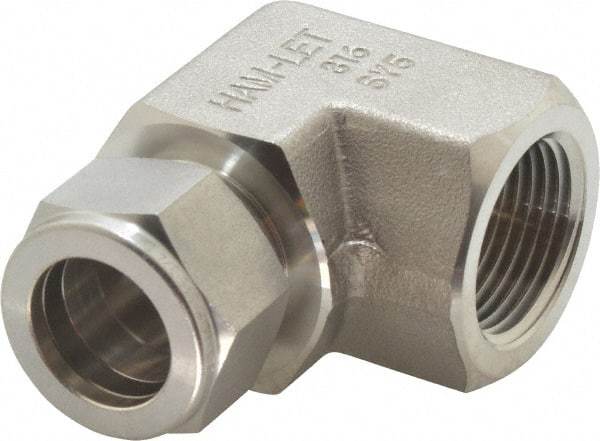Ham-Let - 3/4" OD, Grade 316Stainless Steel Female Elbow - Comp x FNPT Ends - Industrial Tool & Supply
