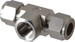 Ham-Let - 1/2" OD, Grade 316Stainless Steel Female Branch Tee - Comp x Comp x FNPT Ends - Industrial Tool & Supply