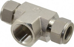 Ham-Let - 3/4" OD, Grade 316Stainless Steel Female Branch Tee - Comp x Comp x FNPT Ends - Industrial Tool & Supply