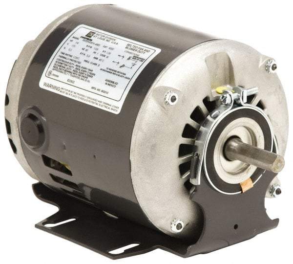 US Motors - 3/4 hp, ODP Enclosure, Auto Thermal Protection, 1,725 RPM, 115 Volt, 60 Hz, Industrial Electric AC/DC Motor - Size 56 Frame, Resilient Mount, 2 Speed, Sleeve Bearings, B Class Insulation, Reversible - Industrial Tool & Supply