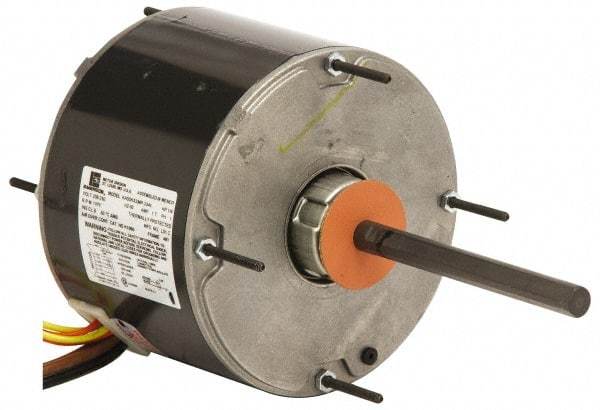 US Motors - 1/4 hp, TEAO Enclosure, Auto Thermal Protection, 1,100 RPM, 208-230 Volt, 60 Hz, Industrial Electric AC/DC Motor - Size 48 Frame, Stud Mount, 1 Speed, Sleeve Bearings, 1.8-1.8 Full Load Amps, B Class Insulation, CCW Shaft End - Industrial Tool & Supply