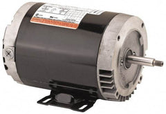 US Motors - 1/2 hp, ODP Enclosure, Auto Thermal Protection, 3,450 RPM, 115/230 Volt, 60 Hz, Industrial Electric AC/DC Motor - Size 56 Frame, J-Face Mount, 1 Speed, Ball Bearings, 9.4/4.8 Full Load Amps, B Class Insulation, CCW Drive End - Industrial Tool & Supply