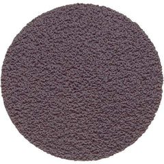 Superior Abrasives - 1" Diam, 120 Grit Aluminum Oxide Adhesive PSA Disc - Fine Grade, Brown, X Weighted Backing, Flexible - Industrial Tool & Supply