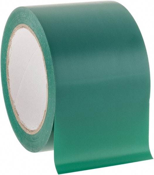 NMC - Green Solid Color Vinyl Tape - 3" Wide x 108' Long x 0.002" Thick, General Traffic - Industrial Tool & Supply