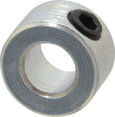 Climax Metal Products - 1/4" Bore, Steel, Set Screw Shaft Collar - 1/2" Outside Diam, 5/16" Wide - Industrial Tool & Supply