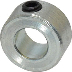 Climax Metal Products - 5/16" Bore, Steel, Set Screw Shaft Collar - 5/8" Outside Diam, 5/16" Wide - Industrial Tool & Supply