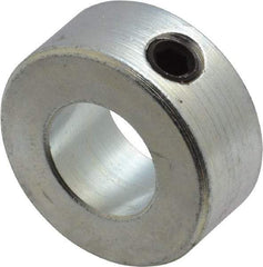 Climax Metal Products - 1/2" Bore, Steel, Set Screw Shaft Collar - 1" Outside Diam, 7/16" Wide - Industrial Tool & Supply