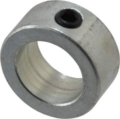 Climax Metal Products - 13/16" Bore, Steel, Set Screw Shaft Collar - 1-1/4" Outside Diam, 9/16" Wide - Industrial Tool & Supply