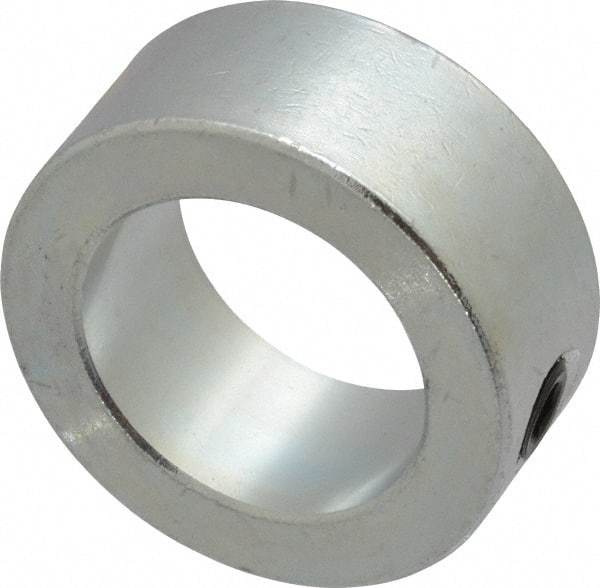 Climax Metal Products - 1" Bore, Steel, Set Screw Shaft Collar - 1-1/2" Outside Diam, 5/8" Wide - Industrial Tool & Supply