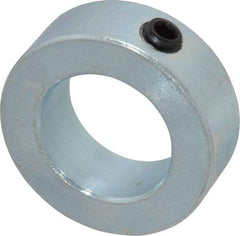 Climax Metal Products - 1-1/16" Bore, Steel, Set Screw Shaft Collar - 1-3/4" Outside Diam, 5/8" Wide - Industrial Tool & Supply