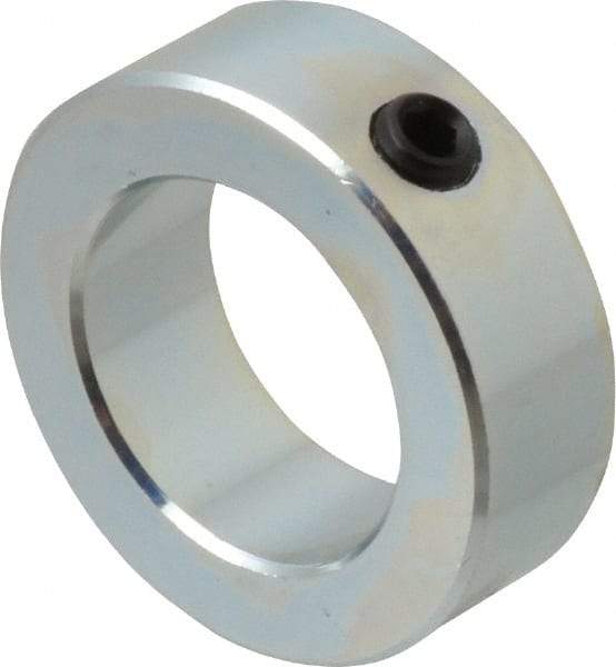 Climax Metal Products - 1-7/16" Bore, Steel, Set Screw Shaft Collar - 2-1/4" Outside Diam, 3/4" Wide - Industrial Tool & Supply