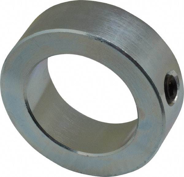 Climax Metal Products - 1-1/2" Bore, Steel, Set Screw Shaft Collar - 2-1/4" Outside Diam, 3/4" Wide - Industrial Tool & Supply