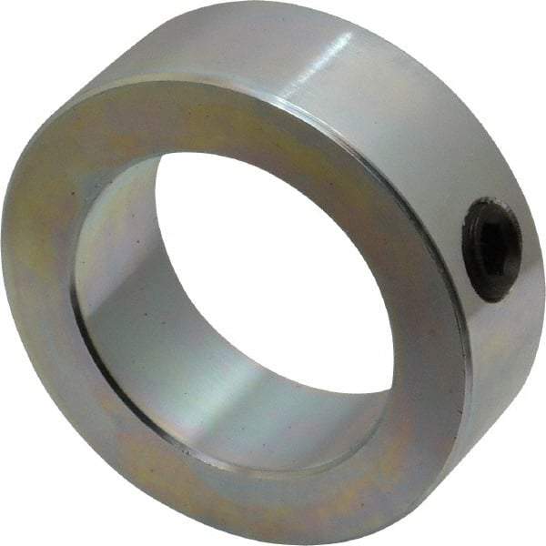 Climax Metal Products - 1-3/4" Bore, Steel, Set Screw Shaft Collar - 2-5/8" Outside Diam, 7/8" Wide - Industrial Tool & Supply