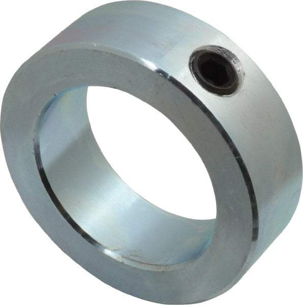 Climax Metal Products - 1-7/8" Bore, Steel, Set Screw Shaft Collar - 2-3/4" Outside Diam, 7/8" Wide - Industrial Tool & Supply