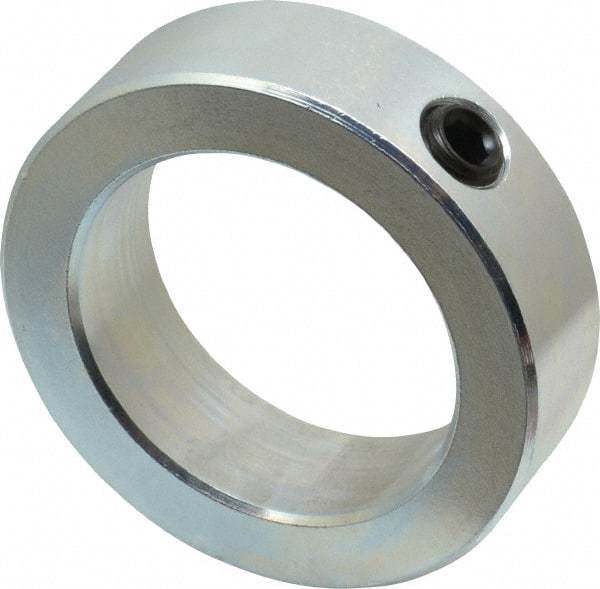 Climax Metal Products - 2-1/4" Bore, Steel, Set Screw Shaft Collar - 3-1/4" Outside Diam, 15/16" Wide - Industrial Tool & Supply