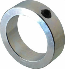 Climax Metal Products - 2-3/8" Bore, Steel, Set Screw Shaft Collar - 3-1/4" Outside Diam, 15/16" Wide - Industrial Tool & Supply