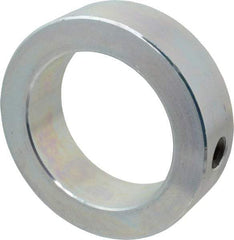 Climax Metal Products - 2-7/16" Bore, Steel, Set Screw Shaft Collar - 3-1/2" Outside Diam, 1" Wide - Industrial Tool & Supply