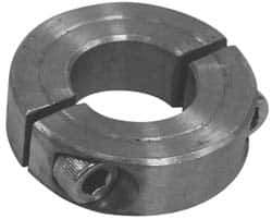 Climax Metal Products - 11/16" Bore, Steel, Two Piece Clamp Collar - 1-3/8" Outside Diam - Industrial Tool & Supply