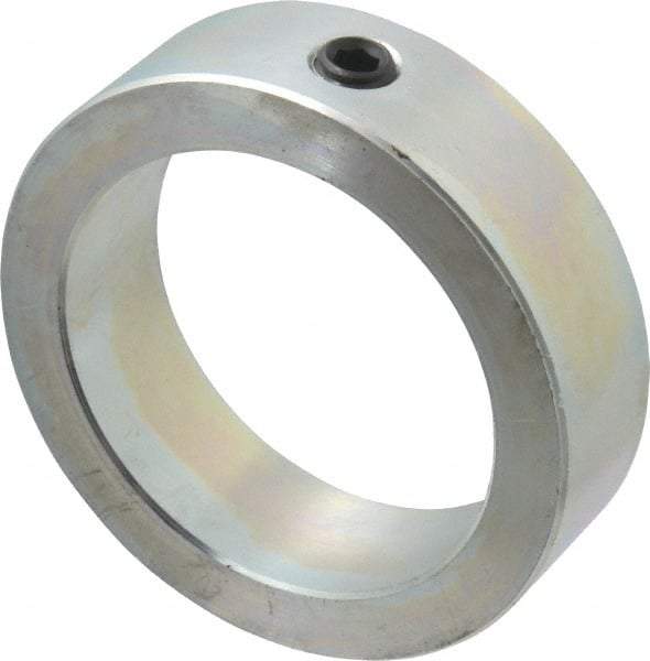 Climax Metal Products - 3" Bore, Steel, Set Screw Shaft Collar - 4" Outside Diam, 1-1/8" Wide - Industrial Tool & Supply