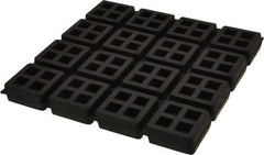 Mason Ind. - 8" Long x 8" Wide x 3/4" Thick, Rubber, Machinery Leveling Pad & Mat - Industrial Tool & Supply