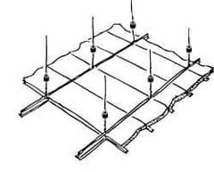 Mason Ind. - 60 to 155 Lb Capacity, Vibration Control Hanger - 1-1/4" Wide, White - Industrial Tool & Supply