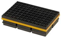 Mason Ind. - 12" Long x 10" Wide x 1-1/4" Thick, Neoprene & Steel, Machinery Leveling Pad & Mat - 6,000 Lb Max Load - Industrial Tool & Supply