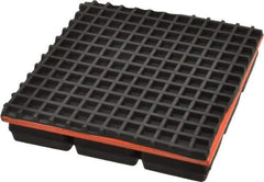 Mason Ind. - 6" Long x 6" Wide x 1-1/4" Thick, Neoprene & Steel, Machinery Leveling Pad & Mat - 1,800 Lb Max Load - Industrial Tool & Supply