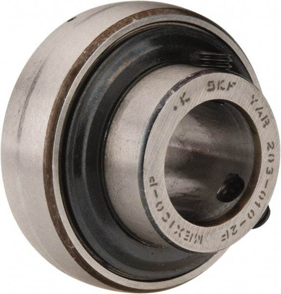SKF - 5/8" ID x 1.5748" OD, 1,650 Lb Dynamic Capacity, Insert Bearing Insert Bearing - 0.4724" Race Width, 1,070 Lb Static Capacity - Industrial Tool & Supply